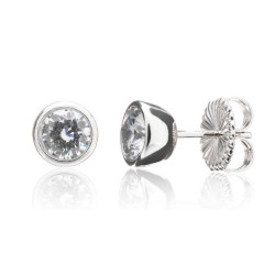 Pendientes chatón plata Camaleoni 1,00