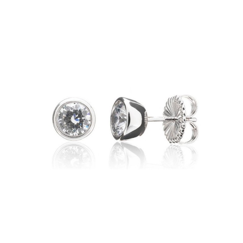 Pendientes chatón plata Camaleoni 1,00