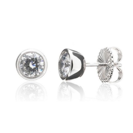 Pendientes chatón plata Camaleoni 1,00