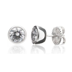 Pendientes chatón plata Camaleoni 1,50