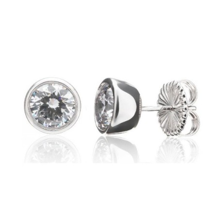 Pendientes chatón plata Camaleoni 1,50