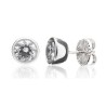 Pendientes chatón plata Camaleoni 1,50