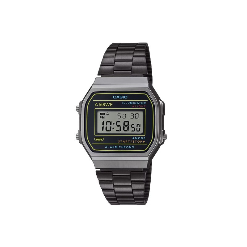 Reloj Casio vintage negro A168WEHB-1AEF