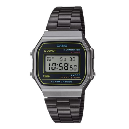 Reloj Casio vintage negro A168WEHB-1AEF