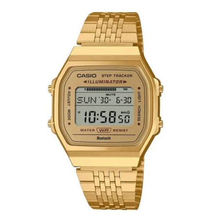 Reloj Casio dorado retro step tracker ABL-100WEG-9AEF