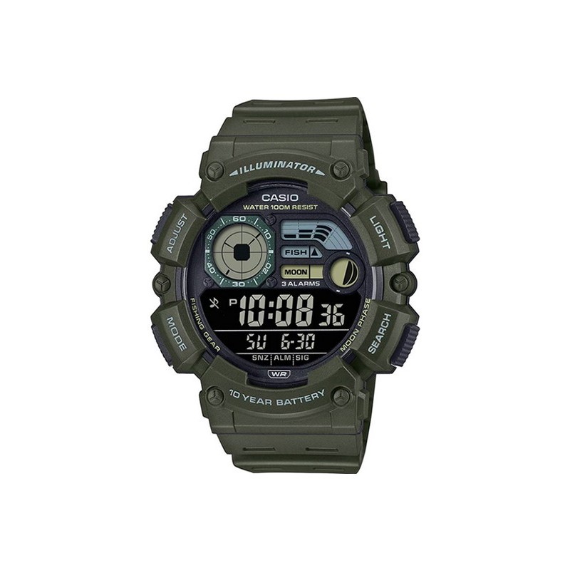 Reloj Casio digital verde pesca WS-1500H-3BVEF