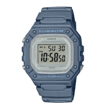 Reloj Casio digital azul W-218HC-2AV