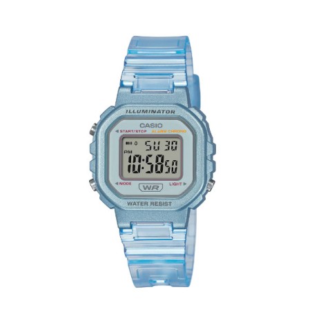 Reloj azul Casio niño transparente LA-20WHS-2A