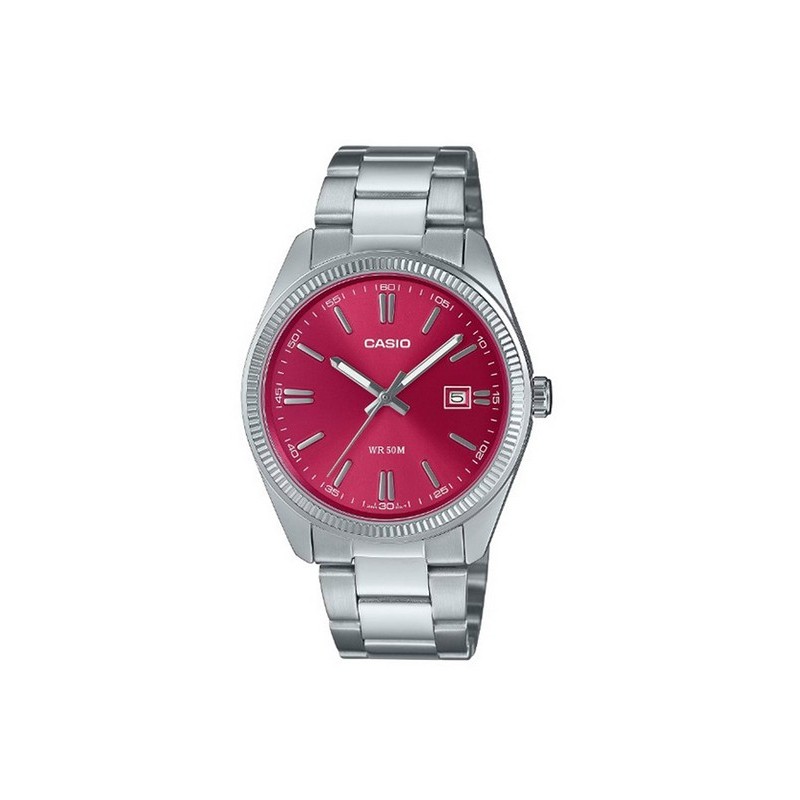 Reloj Casio esfera roja MTP-1302PD-4AVEF