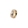 Anillo Qudo dorado circonitas