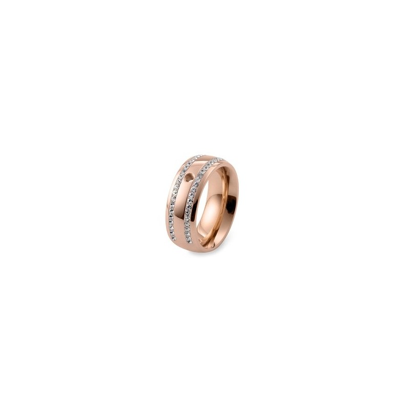 Anillo Qudo rosado circonitas