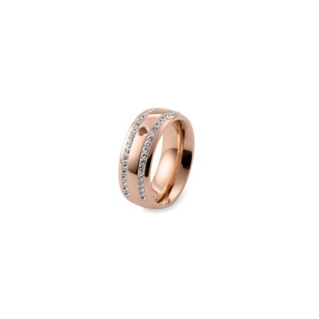 Anillo Qudo rosado circonitas