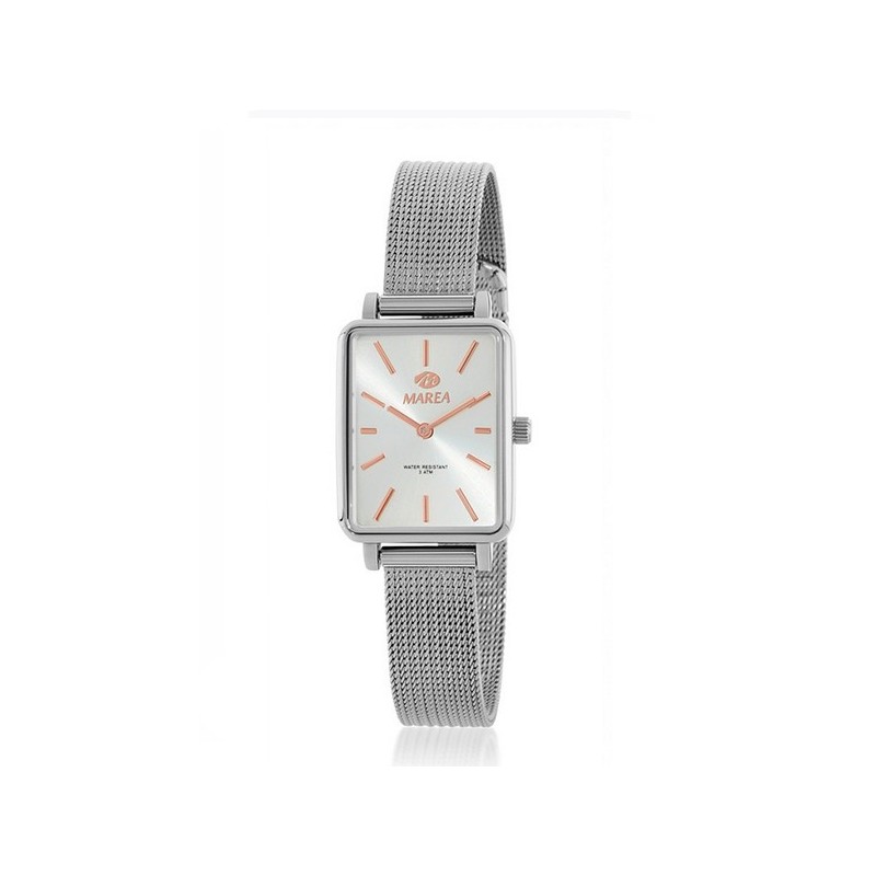 Reloj Marea acero y caja cuadrada B41378/1