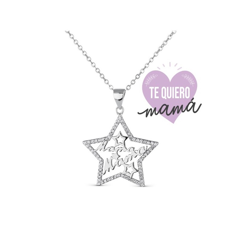 Collar plata Te Quiero Mamá