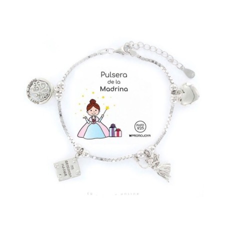 Pulsera de la Madrina en plata