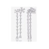 Pendientes Camaleoni plata flor CHEVERNY