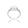 Sortija Camaleoni plata flor CHEVERNY