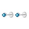 Pendientes infantiles nube plata