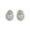 Pendientes infantiles perla de plata