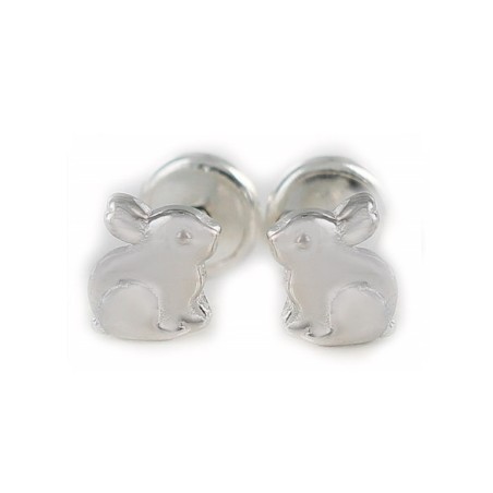 Pendientes bebé carroza esmalte y plata