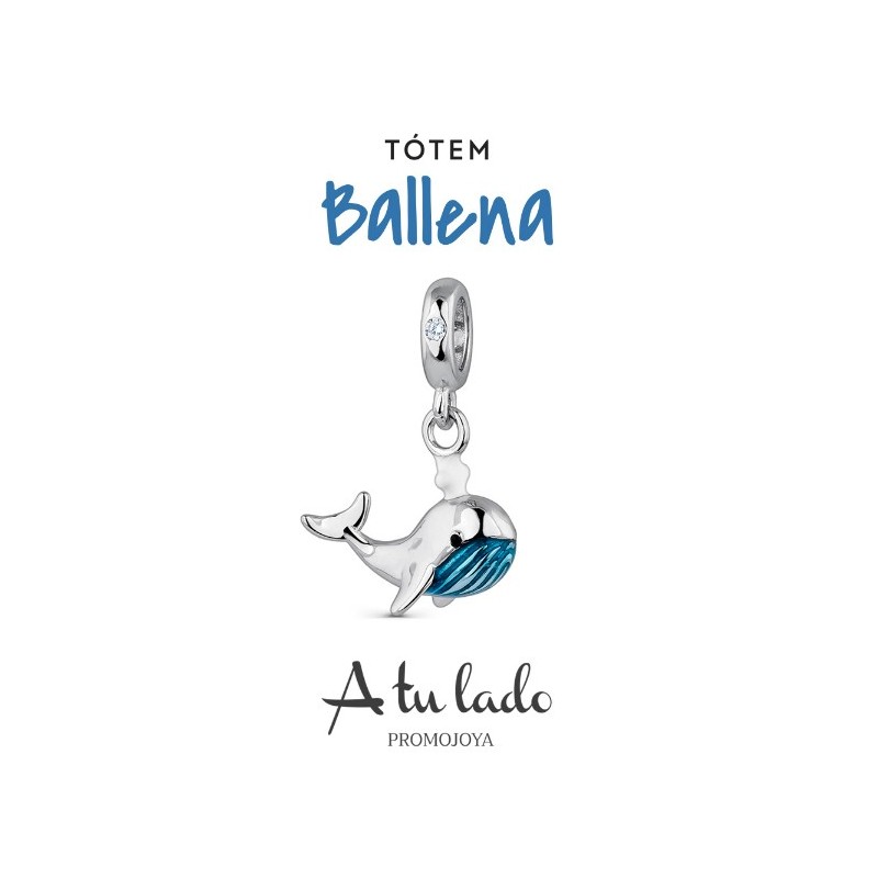 Abalorio de plata Totem Ballena
