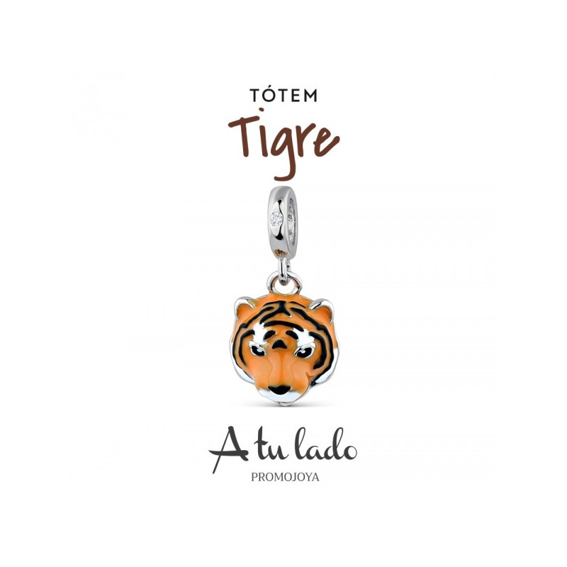 Charm de plata Totem Tigre