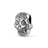 Abalorio plata calavera