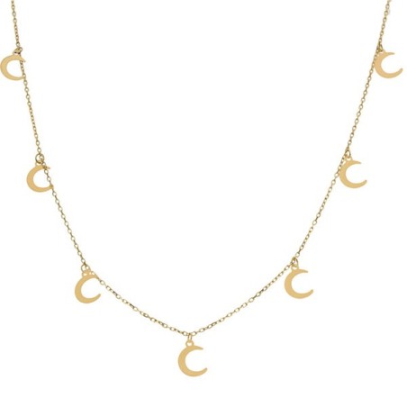 Gargantilla de Oro charms lunas
