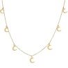 Gargantilla de Oro charms lunas