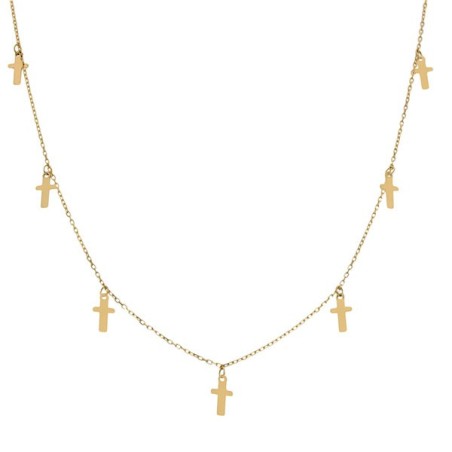 Gargantilla de Oro charms cruces