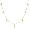 Gargantilla de Oro charms cruces
