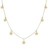 Gargantilla de Oro charms estrellas