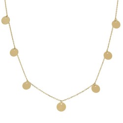 Gargantilla de Oro charms circulos