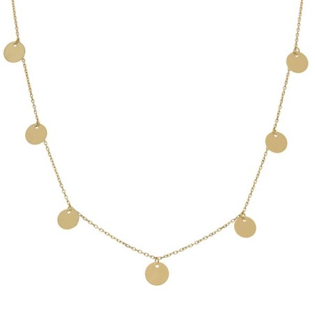 Gargantilla de Oro charms circulos