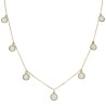 Gargantilla de Oro circonitas transparentes