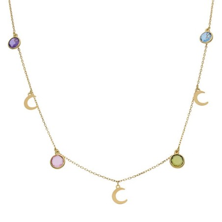 Gargantilla de Oro charms lunas