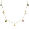 Gargantilla de Oro charms y colores