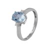 Sortija Oro blanco y Aguamarina Itemporality GRN-113-001