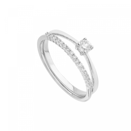 Sortija doble Itemporality Oro y diamantes GRN-101-017