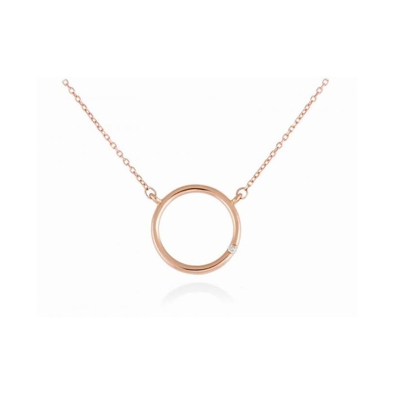 Gargantilla Oro rosa y diamante Marina García