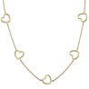 Gargantilla Oro con 5 corazones