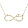 Gargantilla Oro infinito y corazones + nombres