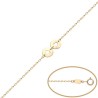 Pulsera de Oro estrella y corazón