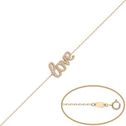 Pulsera de Oro love