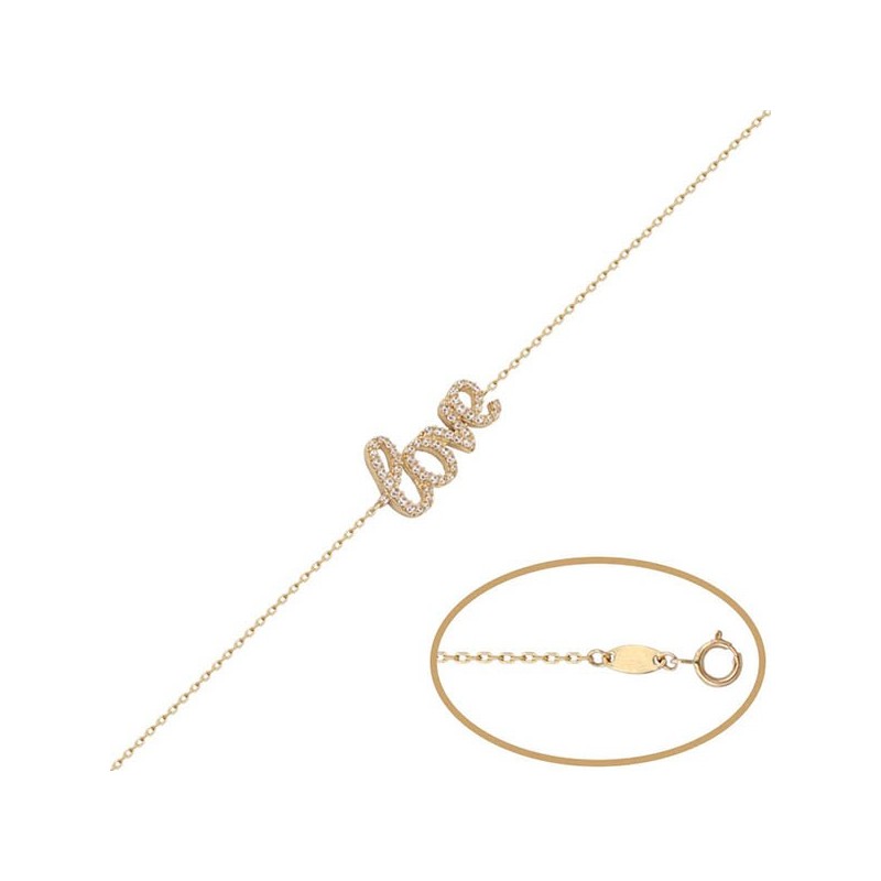 Pulsera de Oro love