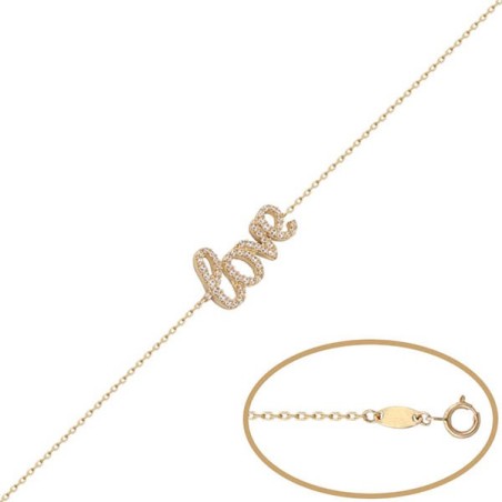 Pulsera de Oro love