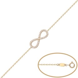 Pulsera de Oro infinito