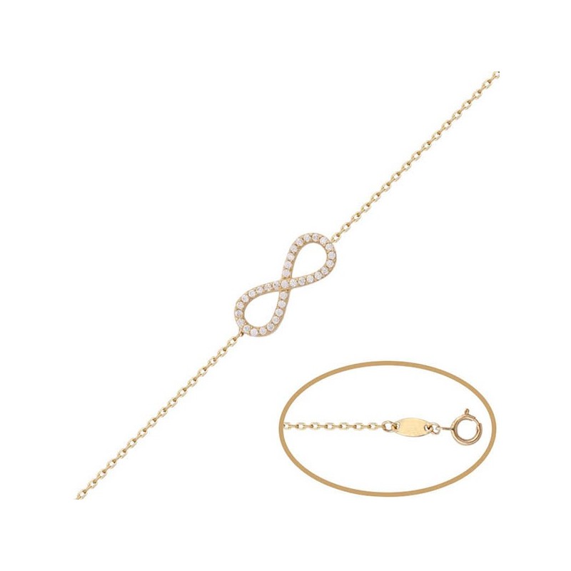 Pulsera de Oro infinito