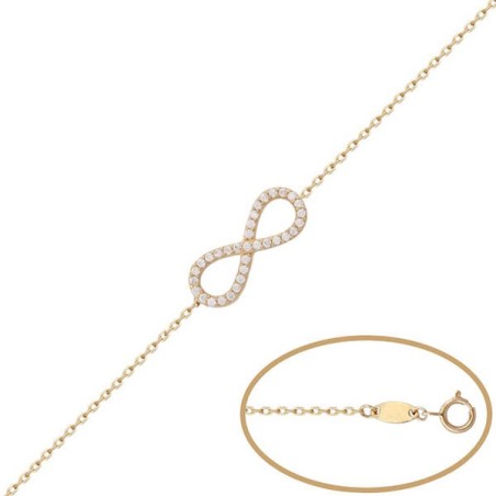 Pulsera de Oro infinito