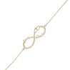 Pulsera personalizada Oro infinito y nombres